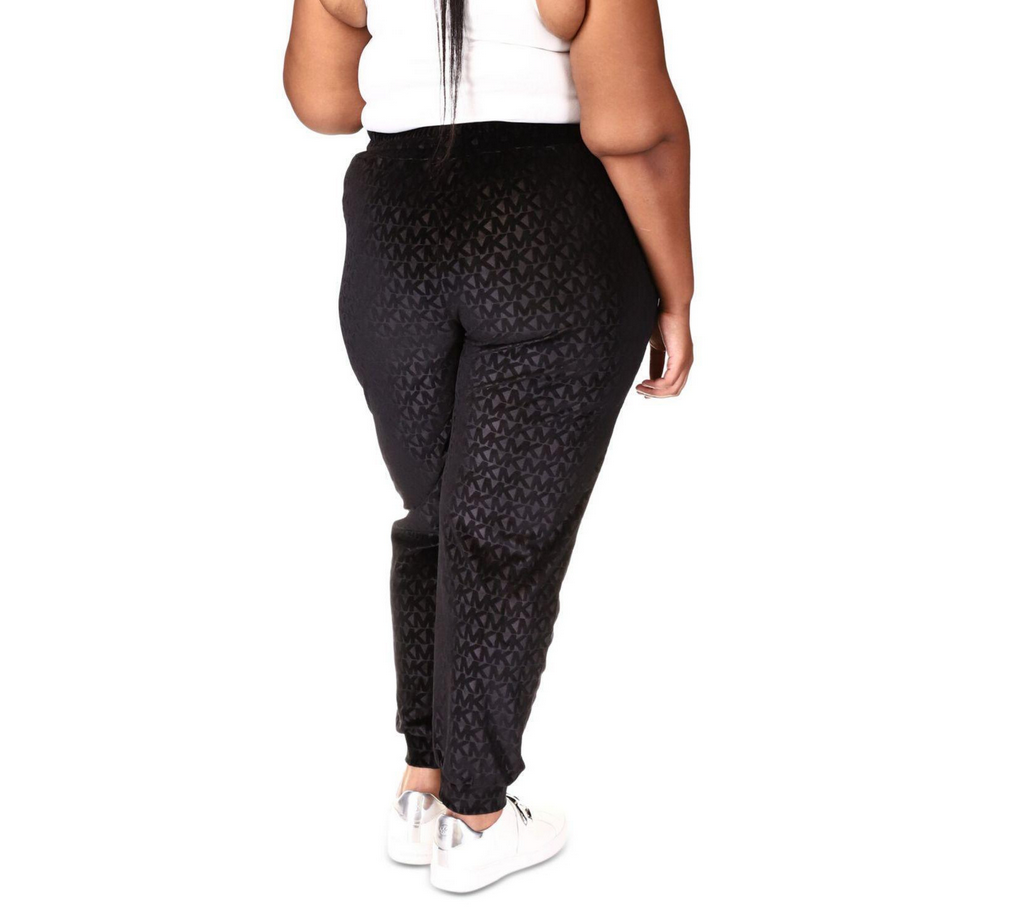 MICHAEL MICHAEL KORS Plus Size Velour-Embossed Jogger Pants
