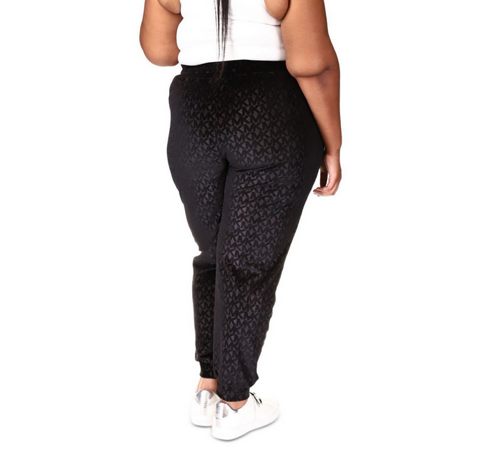 MICHAEL MICHAEL KORS Plus Size Velour-Embossed Jogger Pants