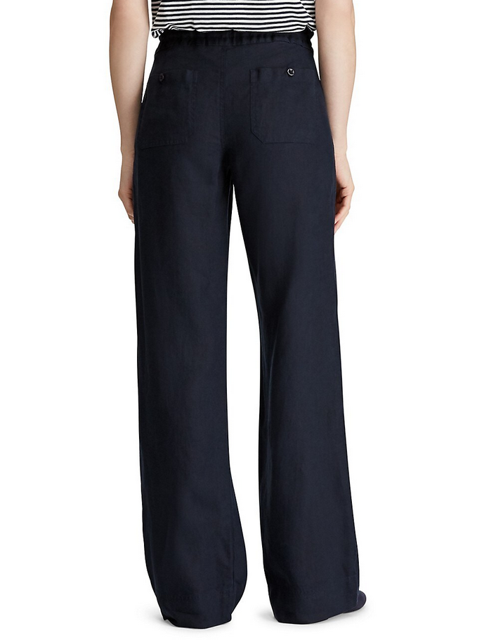 LAUREN RALPH LAUREN Wide-Leg Linen Pants