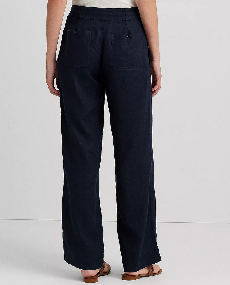 LAUREN RALPH LAUREN Wide-Leg Linen Pants
