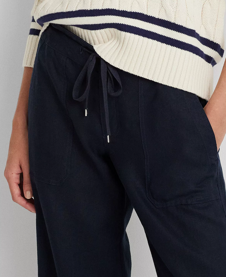 LAUREN RALPH LAUREN Wide-Leg Linen Pants