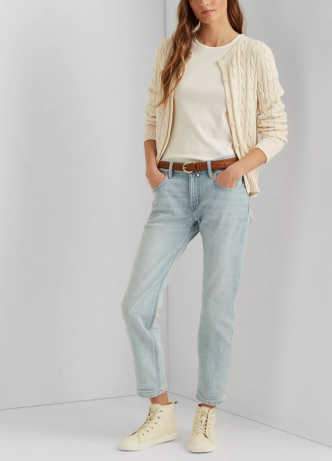 LAUREN RALPH LAUREN Relaxed Tapered Jeans