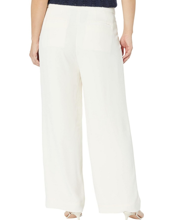RALPH LAUREN Pleated Georgette Wide-Leg Pants