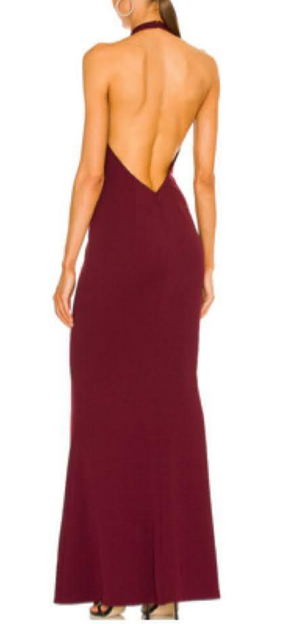 Katie May Petra Cutout Halter Gown