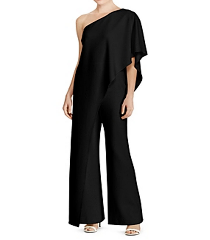 Lauren Ralph Lauren Tiered One-Shoulder Jumpsuit