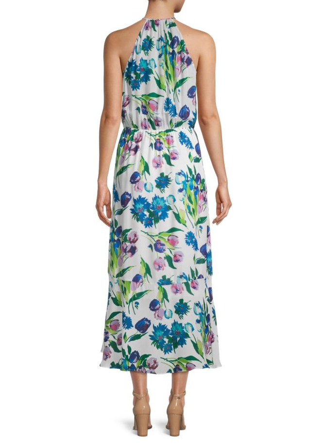 PARKER Dottie Printed Halter Maxi Dress