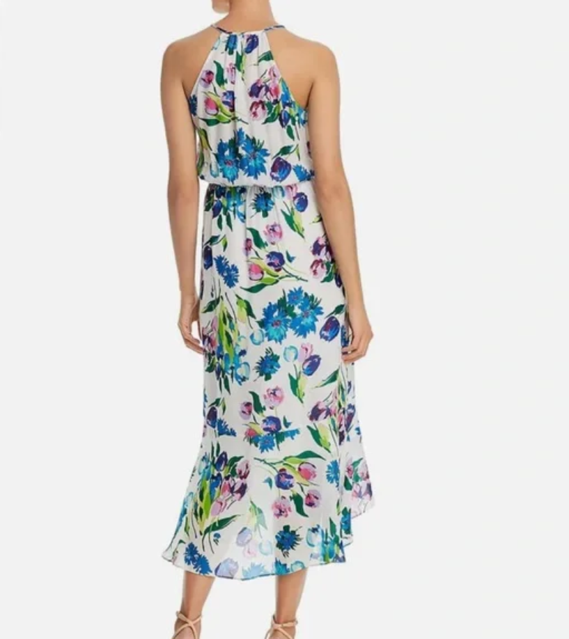 PARKER Dottie Printed Halter Maxi Dress