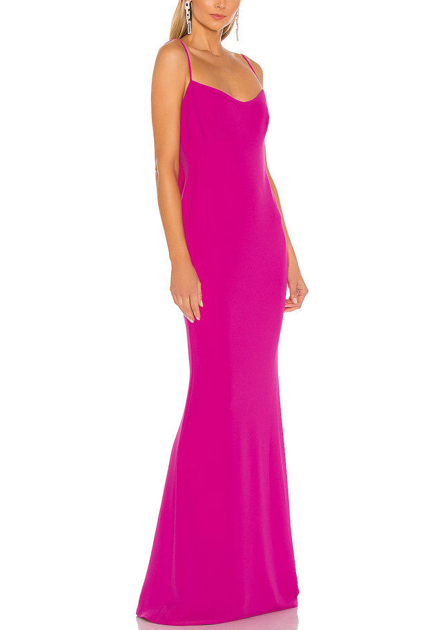 KATIE MAY Damn Gina Cowl Back Gown