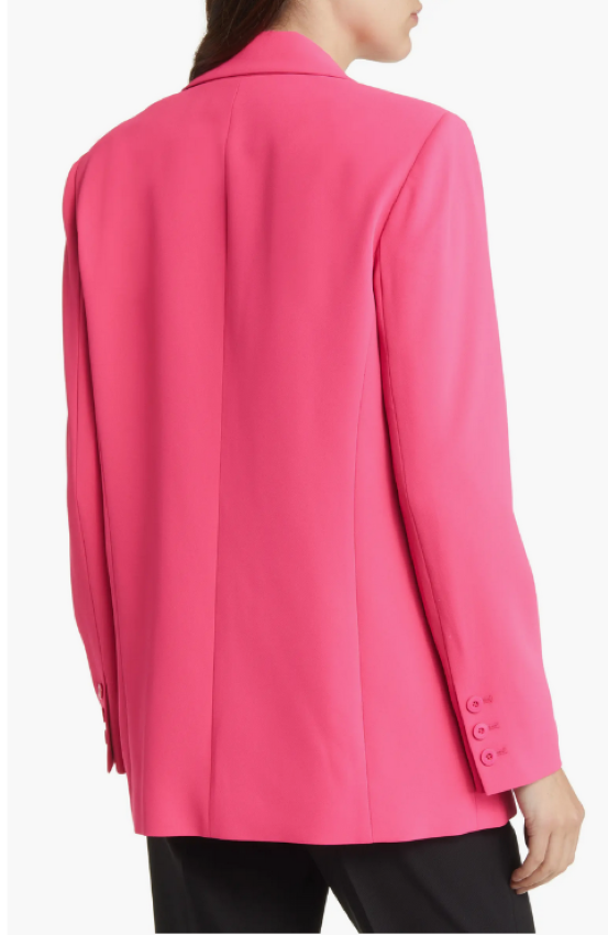 Alice and Olivia Denny Notch Collar Boyfriend Blazer