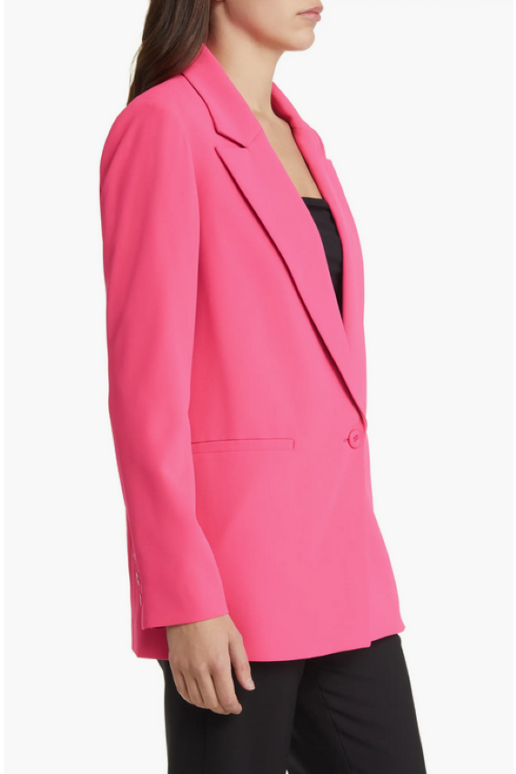 Alice and Olivia Denny Notch Collar Boyfriend Blazer
