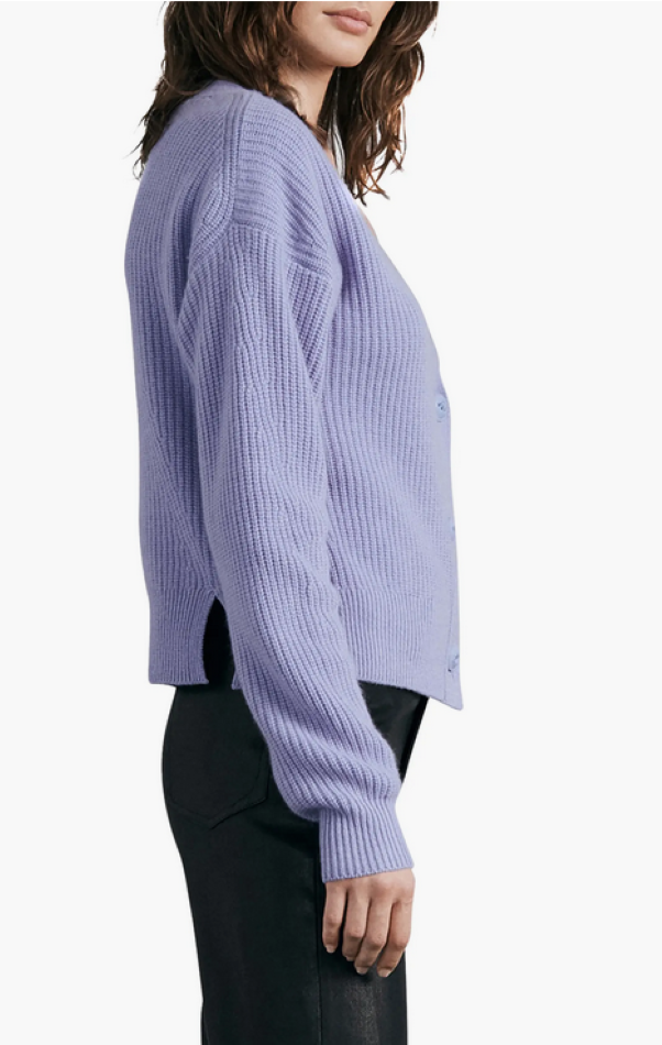 rag & bone Pierce Rib Knit Cashmere Cardigan