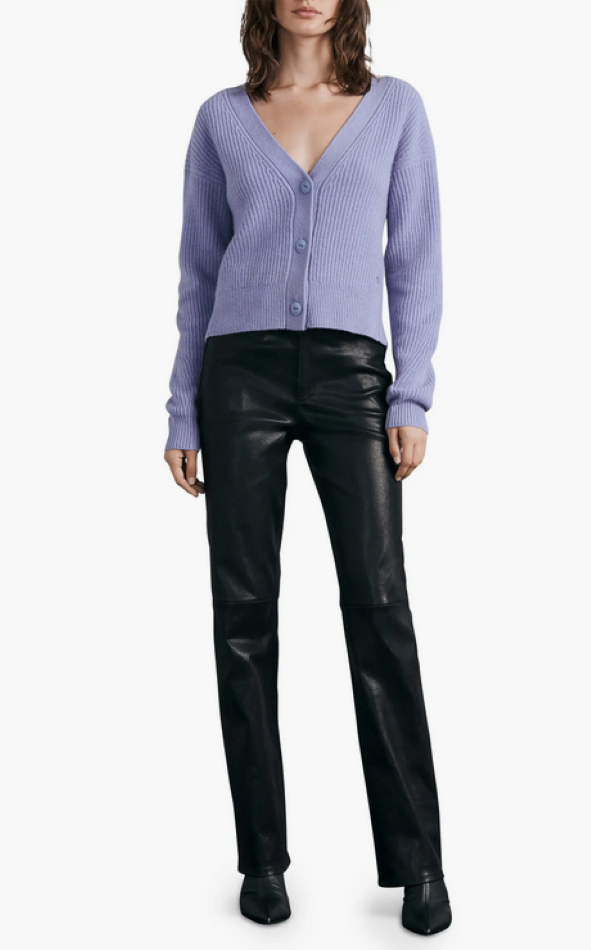 rag & bone Pierce Rib Knit Cashmere Cardigan