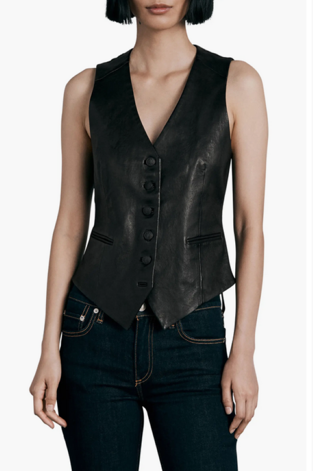 rag & bone Vanessa Leather Vest