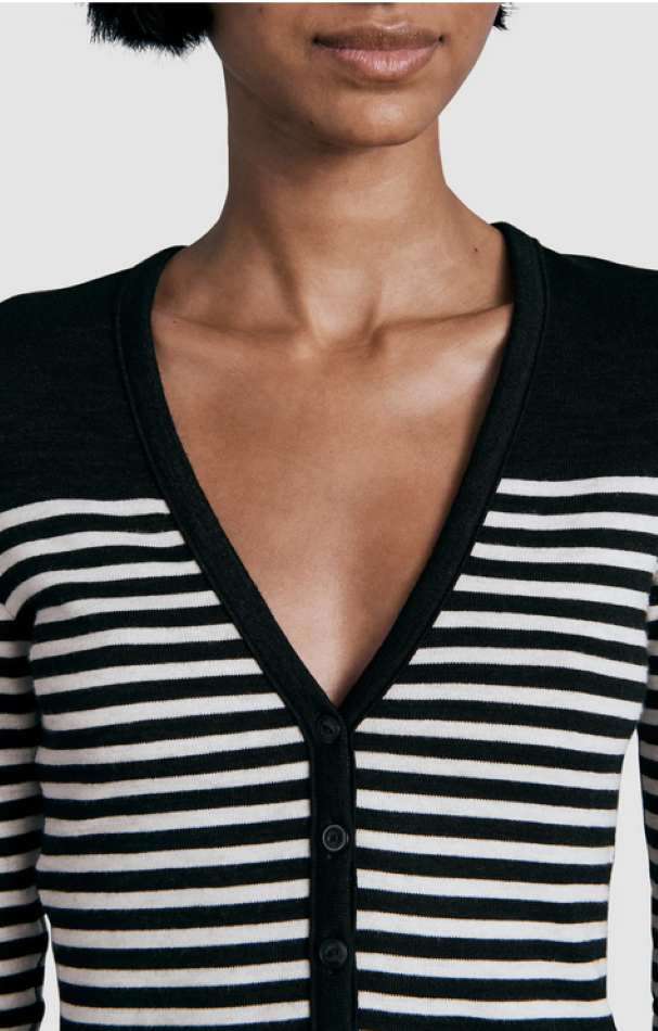 rag & bone The Knit Breton Stripe Cardigan