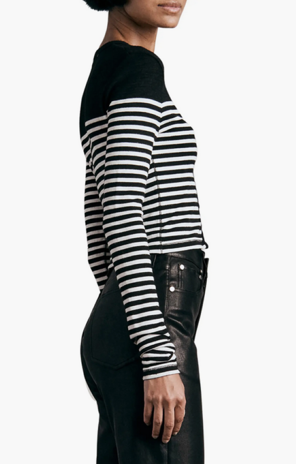 rag & bone The Knit Breton Stripe Cardigan