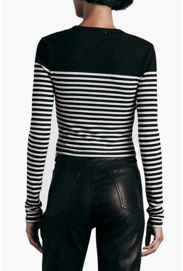 rag & bone The Knit Breton Stripe Cardigan