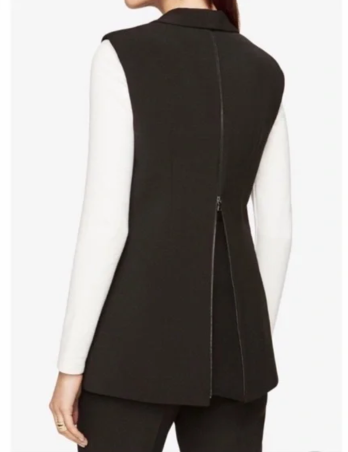 BCBGMAXAZRIA Cole Zipper-Back Vest