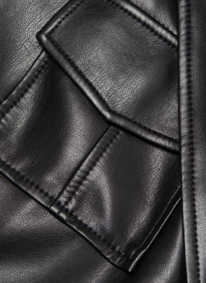 CINQ À SEPT Katie One-shoulder Belted Faux Leather Minidress