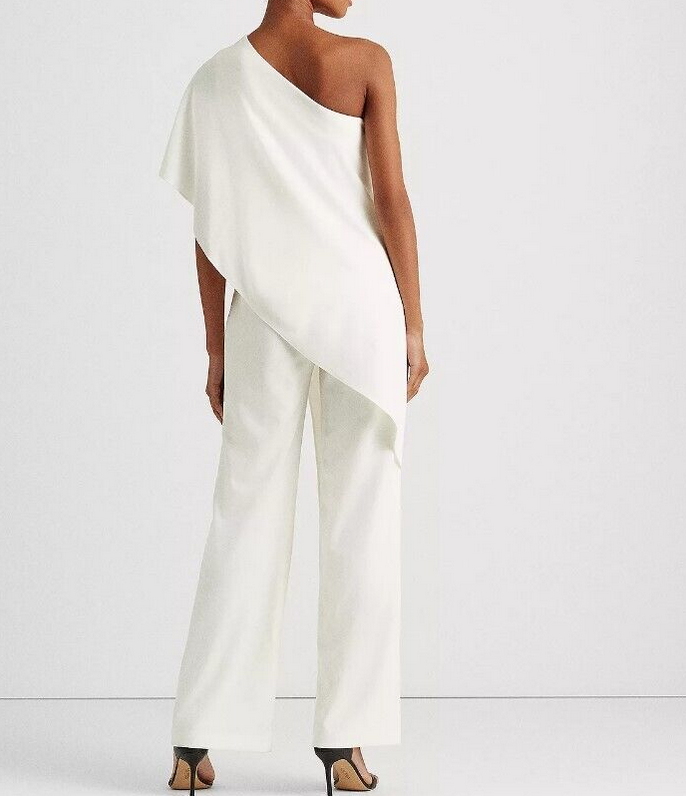 Lauren Ralph Lauren Tiered One-Shoulder Jumpsuit
