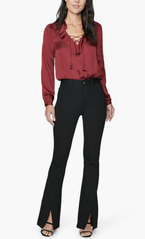 PAIGE Winona Slit Hem High Rise Flare Pants