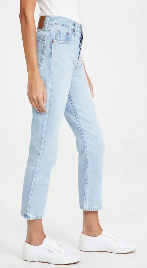 Levi's 501 Original High Rise Cropped Straight Leg Jeans