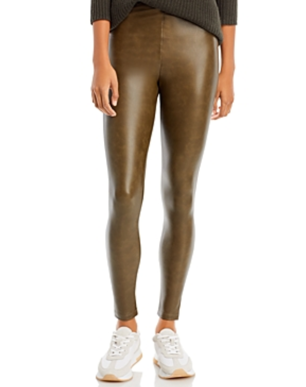 AQUA Faux Leather Leggings