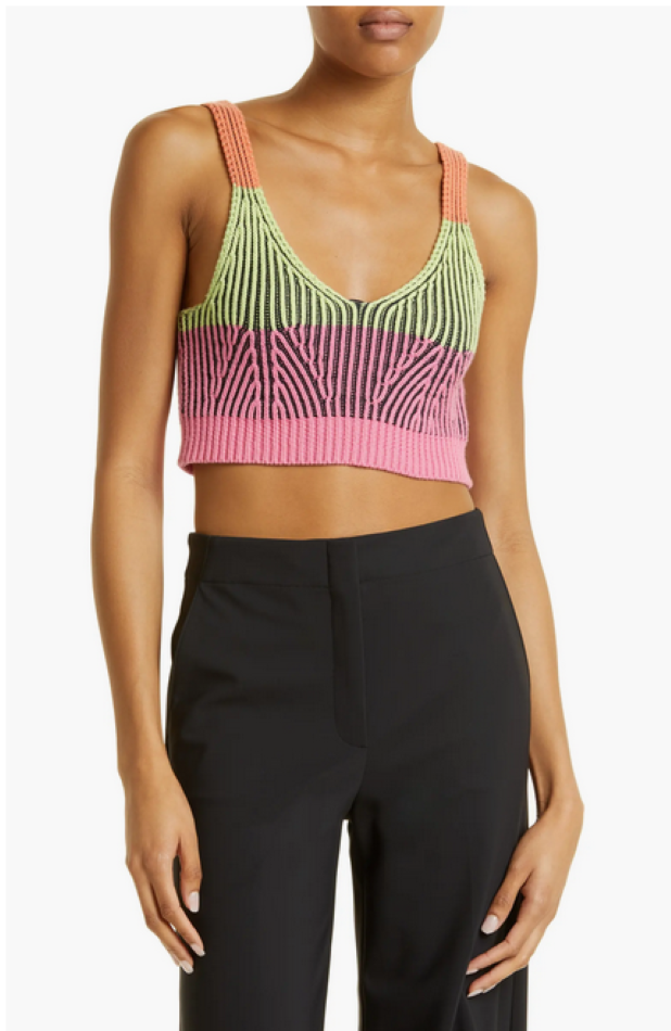 JONATHAN SIMKHAI Gina Cotton & Cashmere Bralette