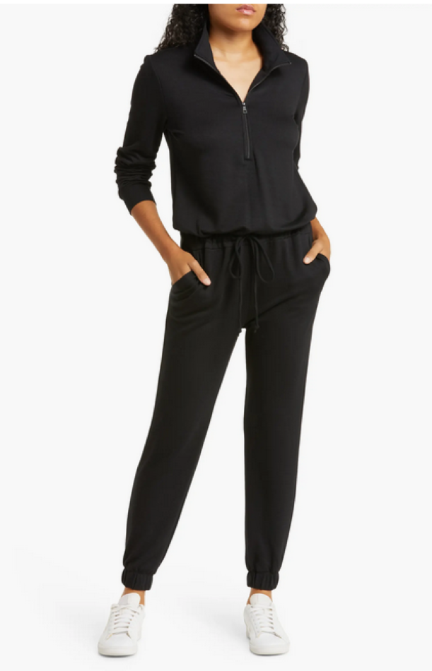 Beyond Yoga Ski Weekend Zip Front Jumpsuit