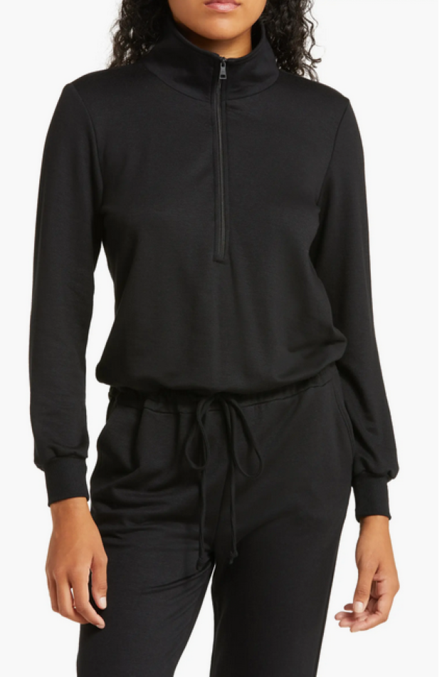 Beyond Yoga Ski Weekend Zip Front Jumpsuit