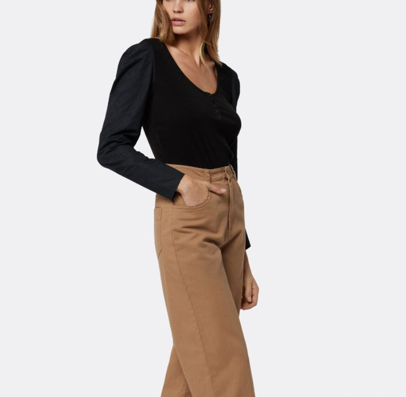 Joie Nadine Mixed Media Top