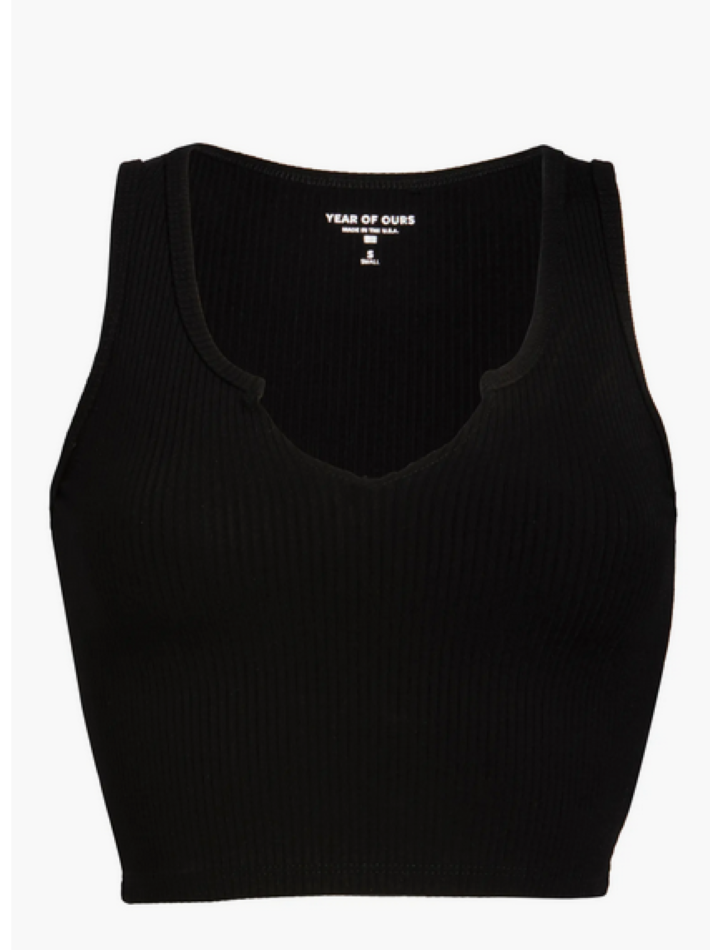 Year of Ours Notch Ribbed Cropped Tank