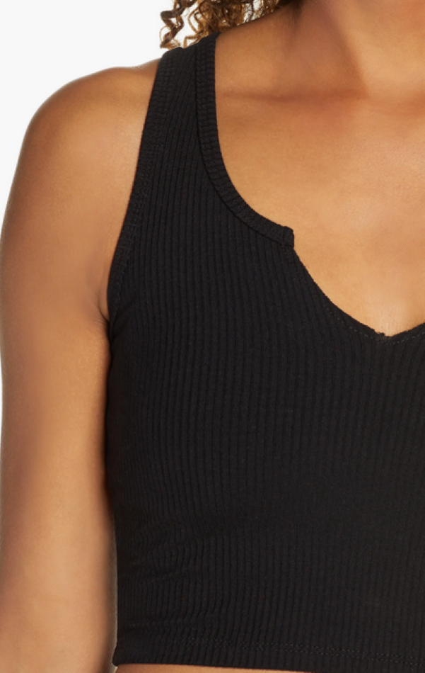 Year of Ours Notch Ribbed Cropped Tank