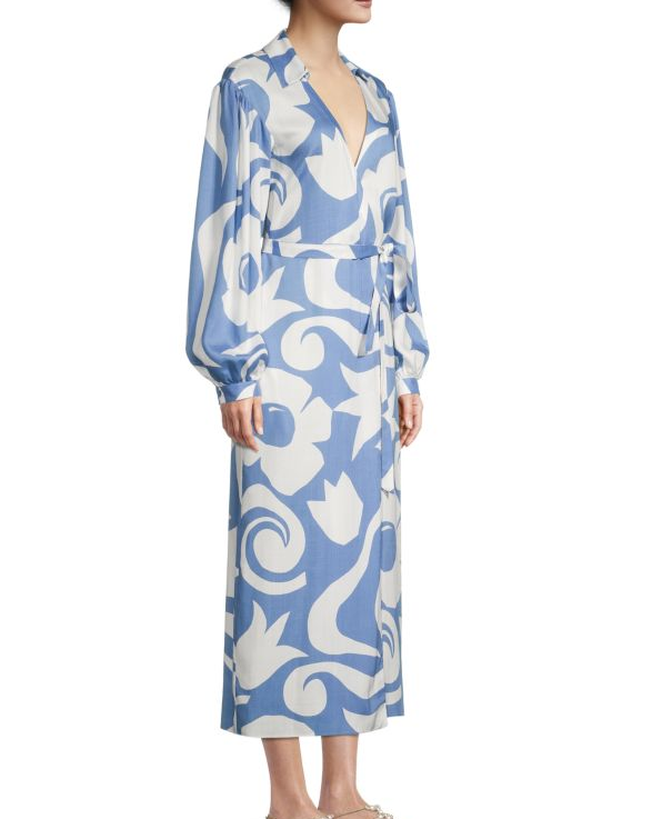 Rebecca Taylor Printed Wrap Dress