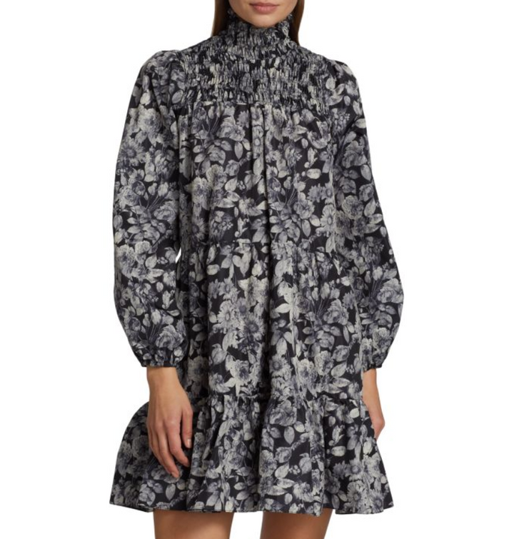 Cinq à Sept Alicia Floral Tiered Mini Dress