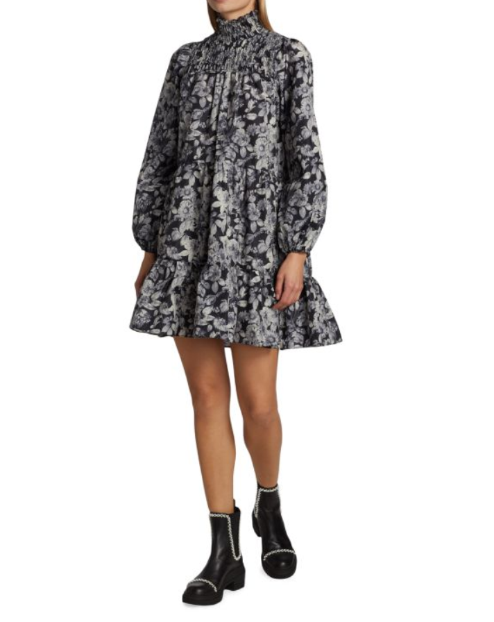 Cinq à Sept Alicia Floral Tiered Mini Dress