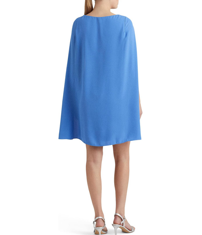 LAUREN Ralph Lauren Cape Georgette Cocktail Dress