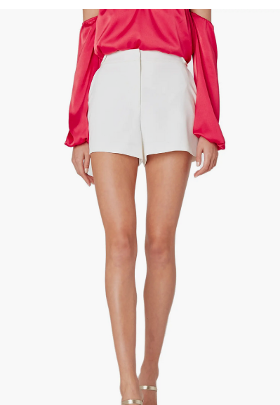 MILLY Aria Cady Button Tab Shorts
