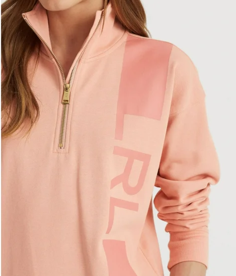 LAUREN RALPH LAUREN French Terry Quarter-zip Sweatshirt