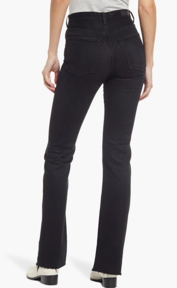 AG Adriano Goldschmied Alexxis High Waist Raw Hem Bootcut Jeans