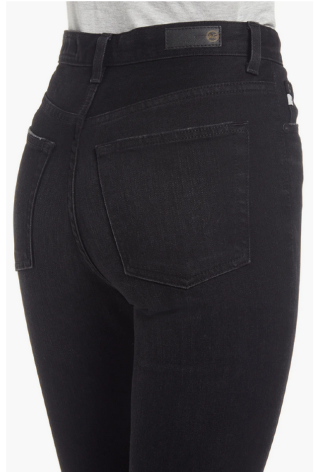 AG Adriano Goldschmied Alexxis High Waist Raw Hem Bootcut Jeans