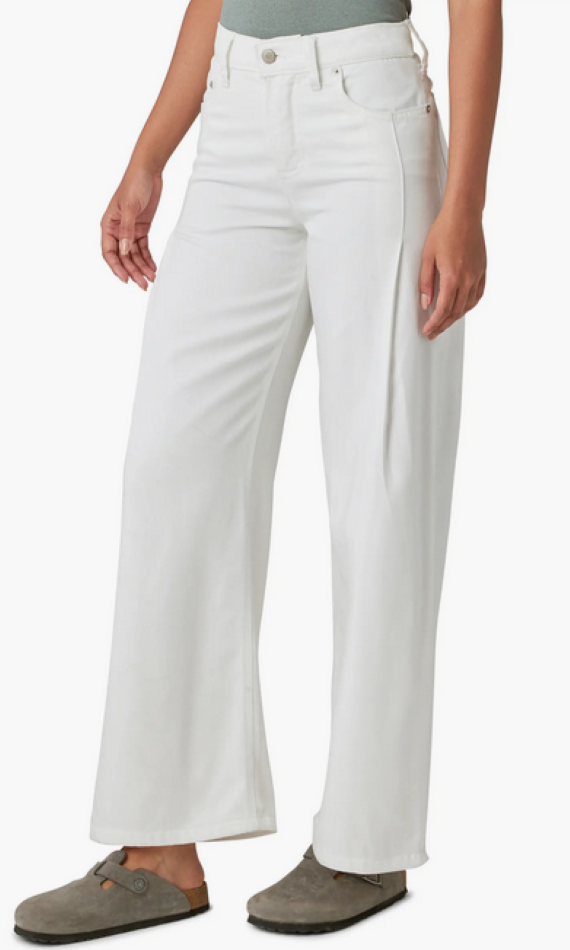 Lucky Brand High-Rise White Palazzo Jeans