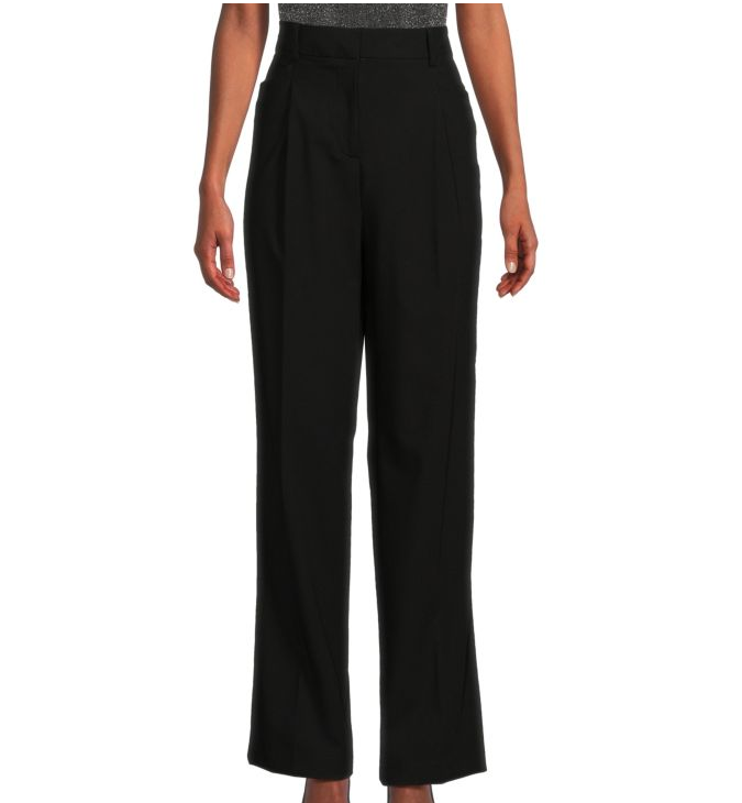 Calvin Klein Solid Wide Leg Pants