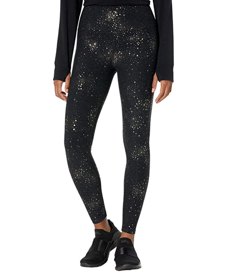 Beyond Yoga High Waisted Midi Galaxy Print Leggings