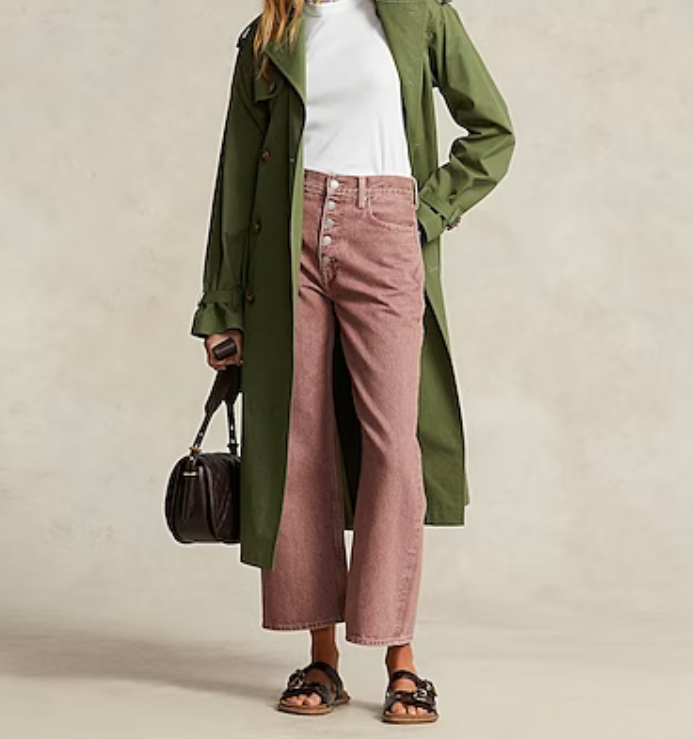 POLO RALPH LAUREN WIDE-LEG CROPPED JEANS