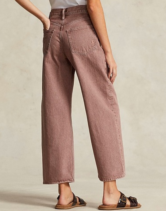 POLO RALPH LAUREN WIDE-LEG CROPPED JEANS
