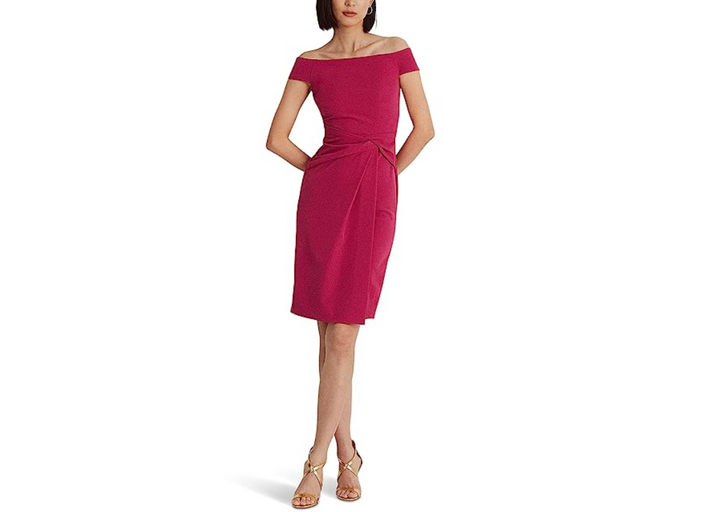 LAUREN Ralph Lauren Crepe Off-the-Shoulder Dress