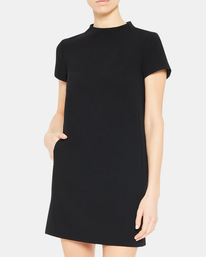 Theory Mockneck Shift Dress