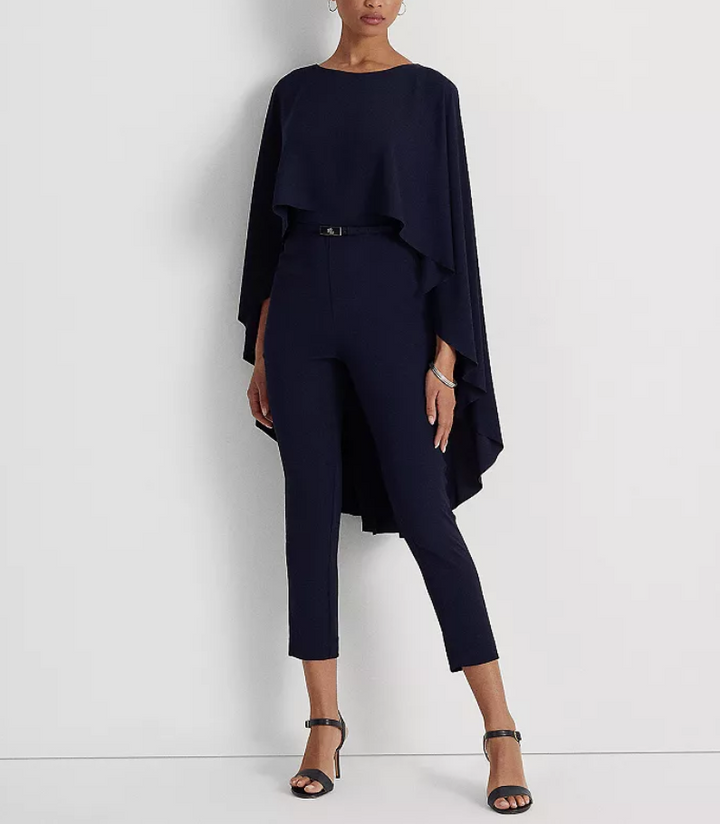 LAUREN RALPH LAUREN Cape Georgette Jumpsuit