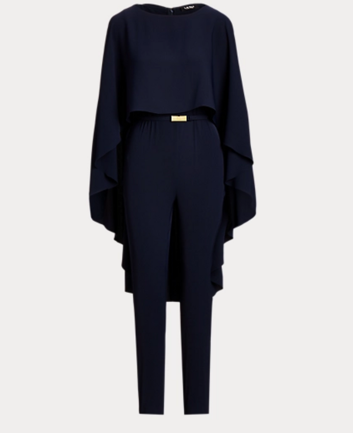 LAUREN RALPH LAUREN Cape Georgette Jumpsuit