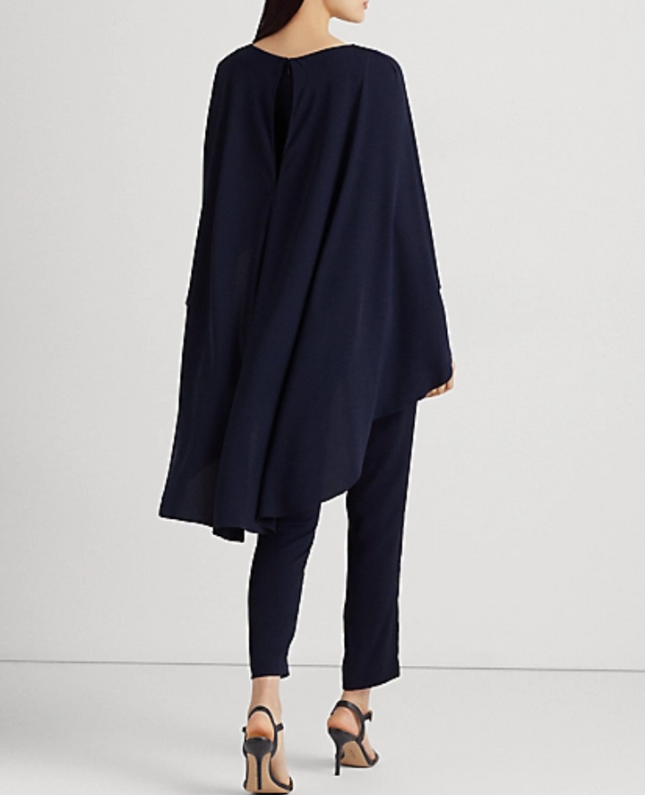 LAUREN RALPH LAUREN Cape Georgette Jumpsuit